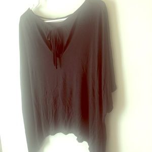 Victoria's Secret Black Strappy Flowy Shirt S